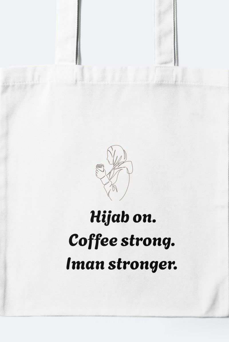 Tote bag hijab on