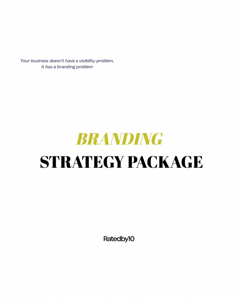 Buy BRANDING STRATEGY PACKAGE by Ratedby10 on Selar