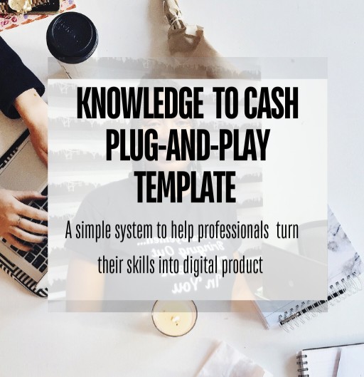 Knowledge to cash Plug-and-Play Digital Product Template