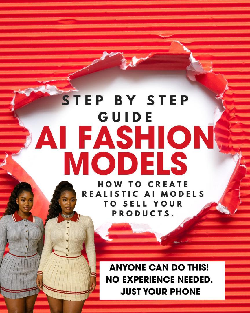 STEP BY STEP GUIDE; Ai MODELS - HOW TO CREATE REALISTIC Ai MODELS TO SELL YOUR PRODUCTS