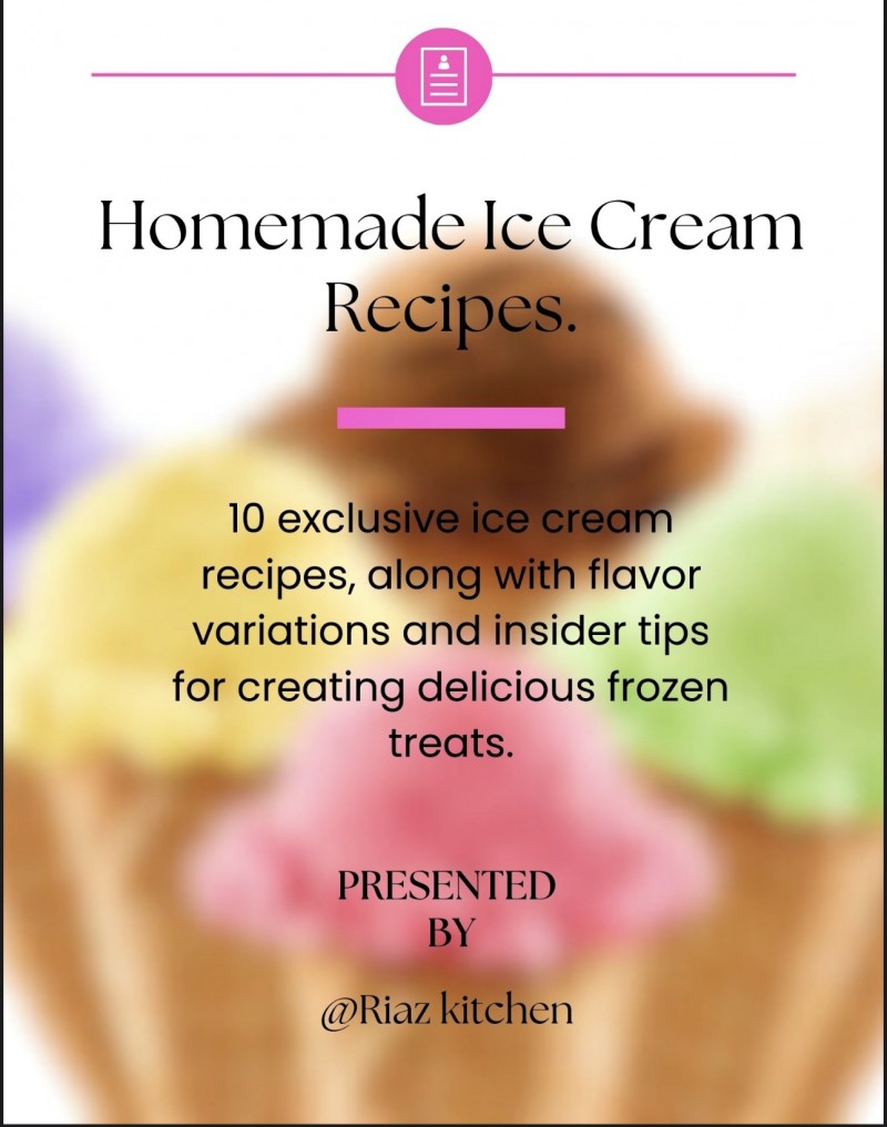 10 exclusive ice cream recipes