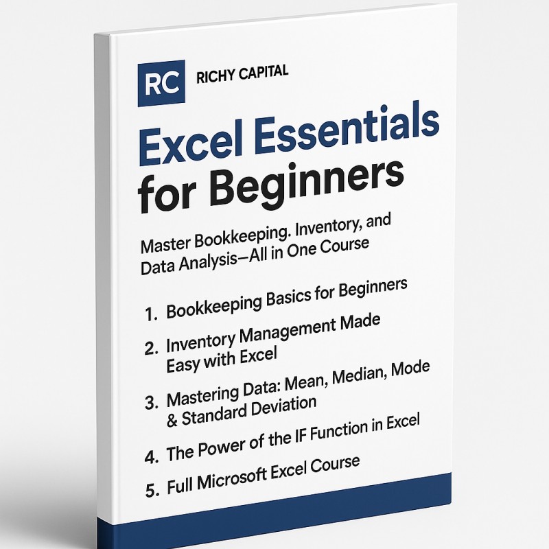 Excel Essentials for Beginners Master Bookkeeping, Inventory, and Data Analysis—All in One Course