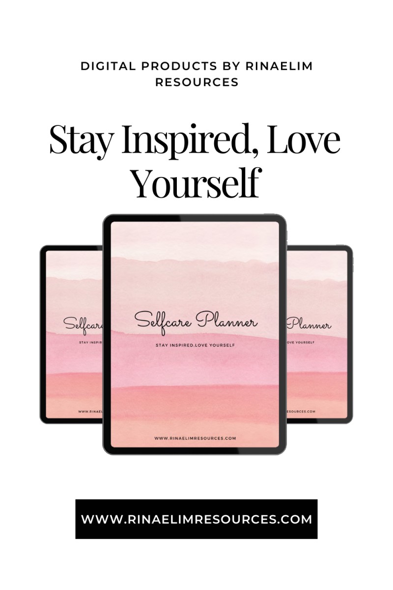 Selfcare Planner - Printable, Digital Wellness Journal, Daily Routine Tracker, Goals Section, Notes Section, Undated Self-Care Organizer, A4, A5, US Letter, PDF Digital Download