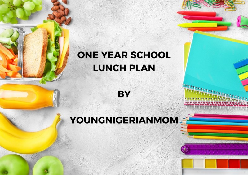 ONE YEAR SCHOOL LUNCH PLAN