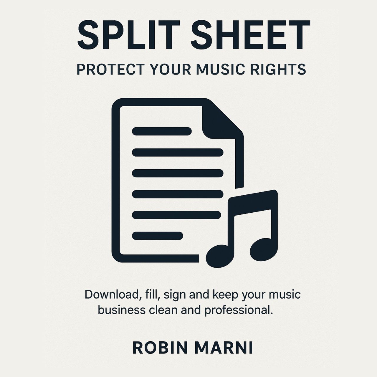 STANDARD PUBLISHING SPLIT SHEET TEMPLATE