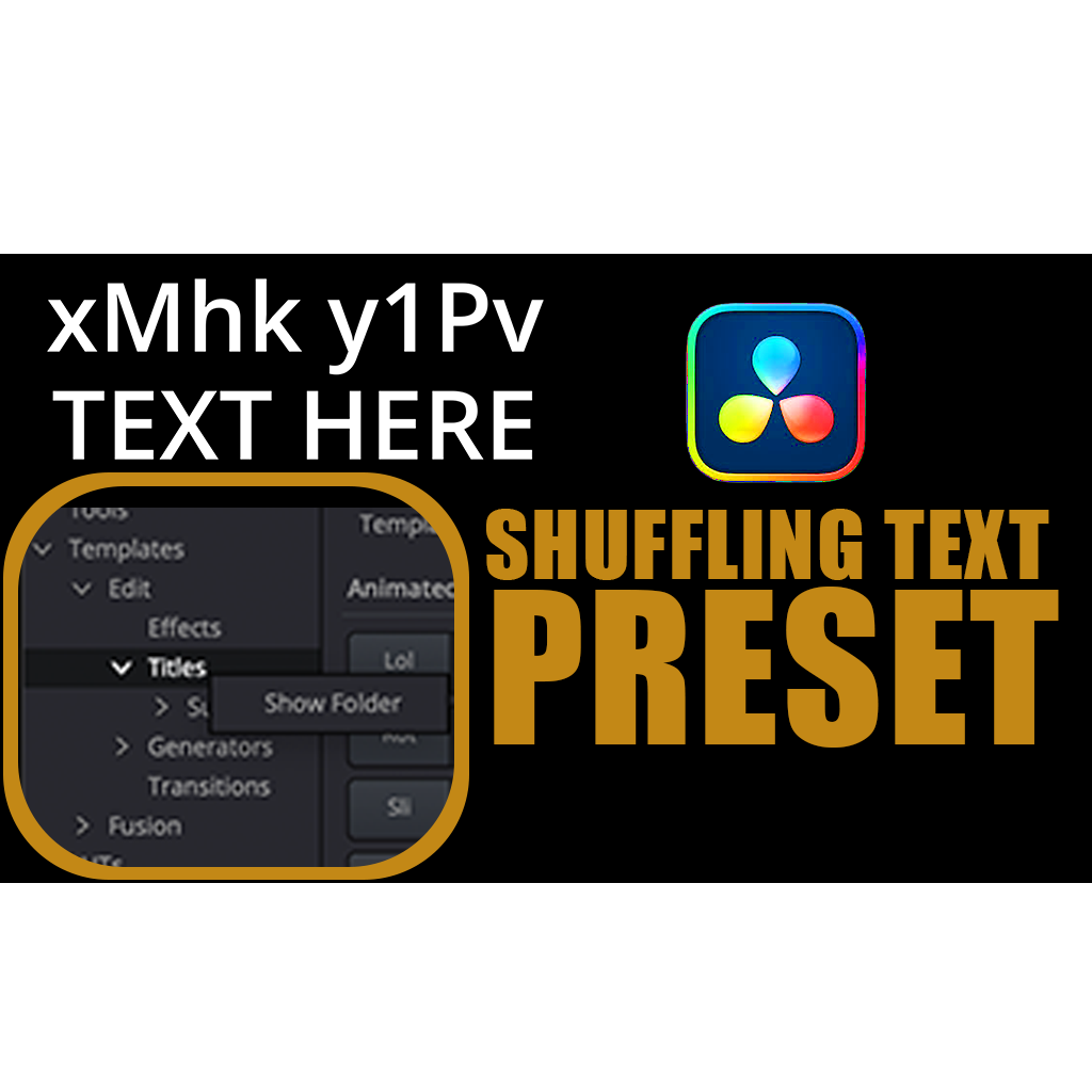 SHUFFLING TEXT PRESET