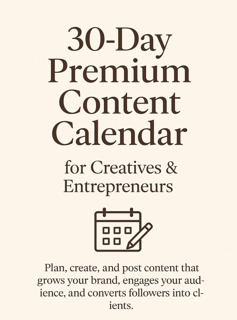 30-Day Premium Content Calendar