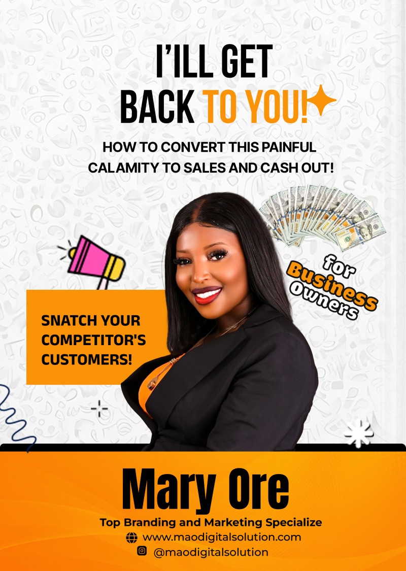 Entrepreneur! Convert I'll Get back To You To Sales And Steal Your Competitor's Customer!