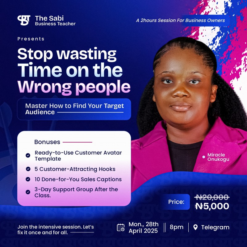 Stop wasting time on the wrong people.