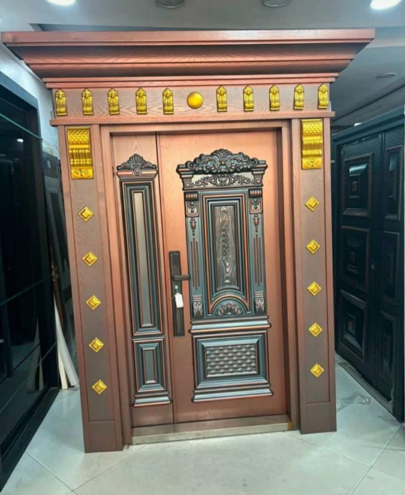 German Decorative Copper Security Door – Luxury Design