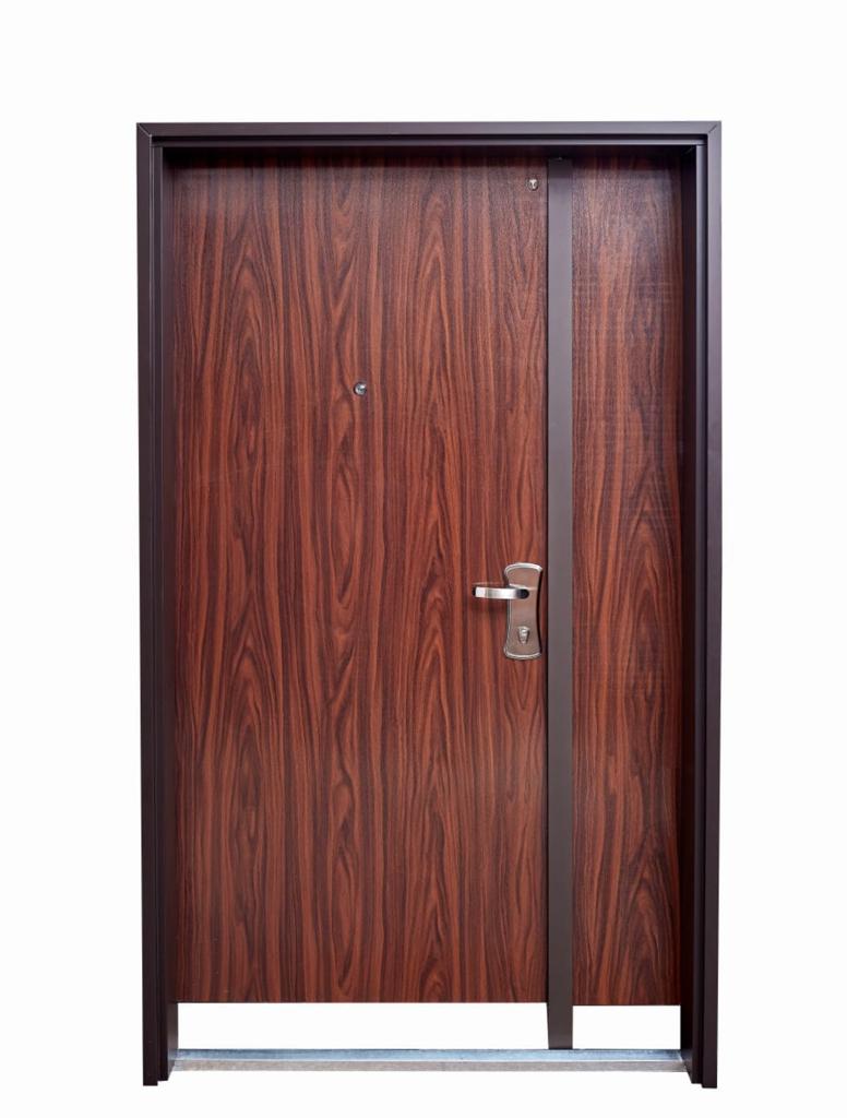 Luxury Turkish Steel Security Door – Wood Finish Design