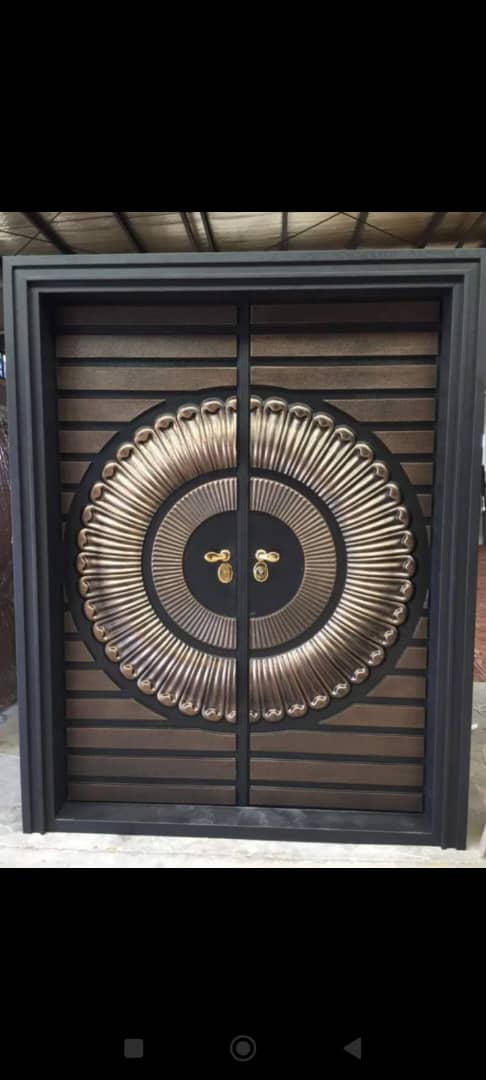 Royal Steel Luxury Security Door (Golden Sun Design)