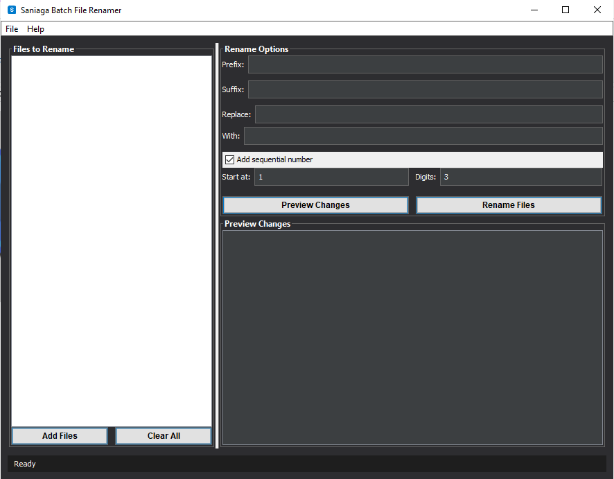 Saniaga Batch File Renamer Pro