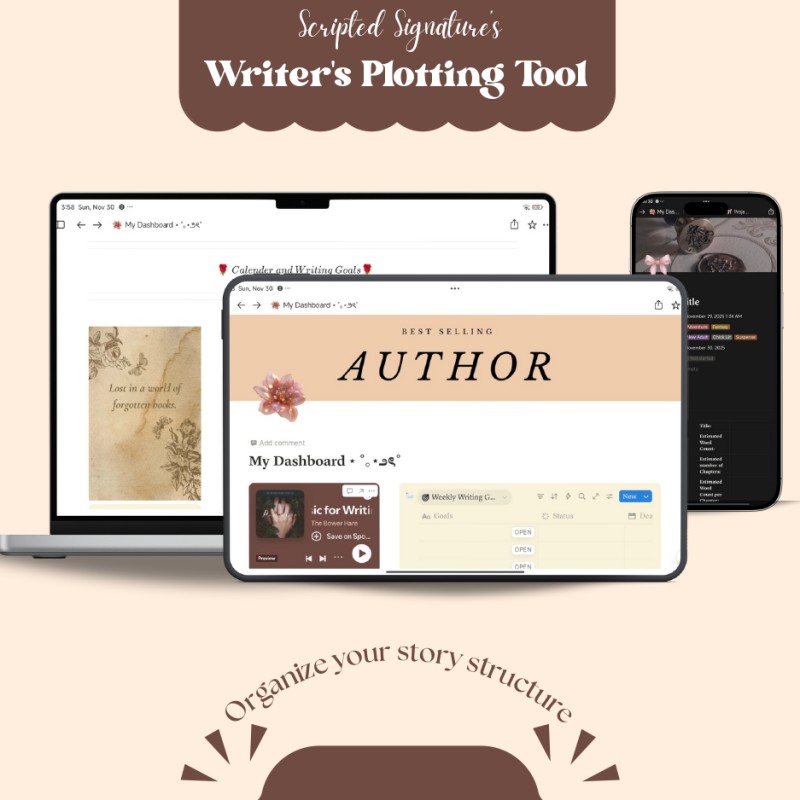 Scripted Signature's Writer's Plotting Tool