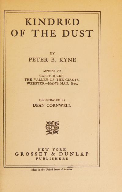 Kindred of the dust
