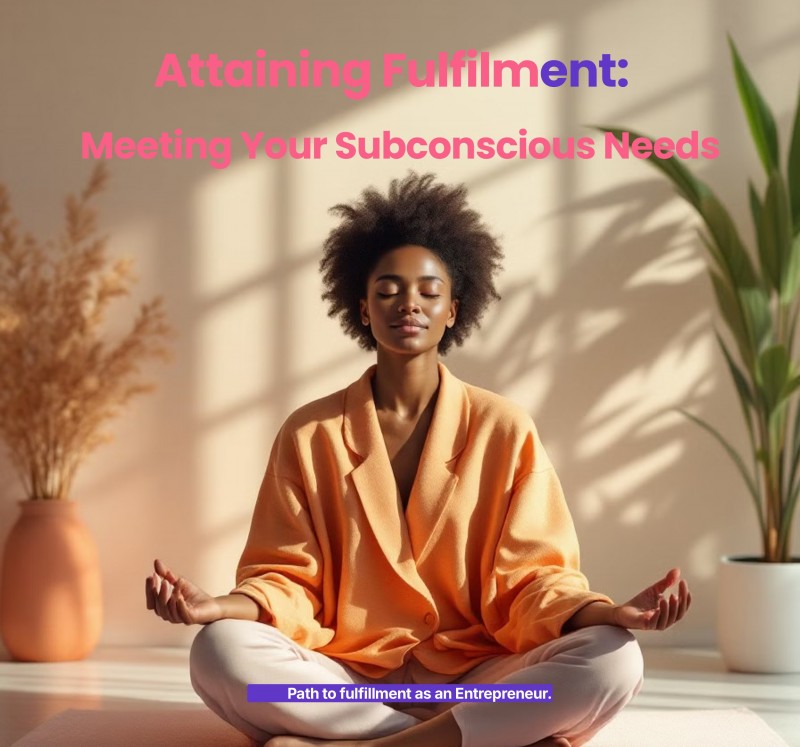 Workbook Attaining Fulfillment; meeting your subconscious needs