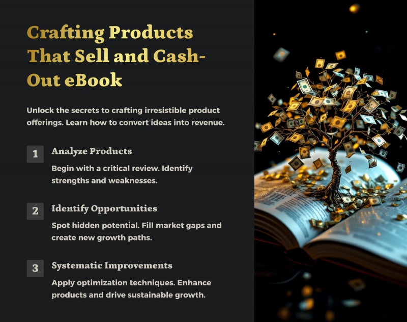 Crafting Products that Sell and Cashout eBook + Workbook
