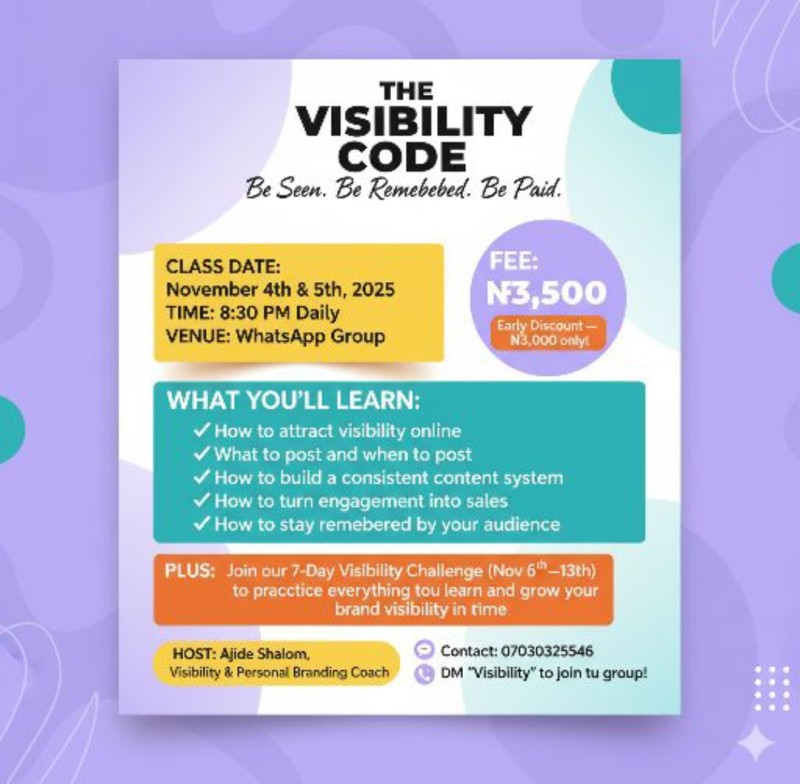 The visibility Code for Entrepreneurs