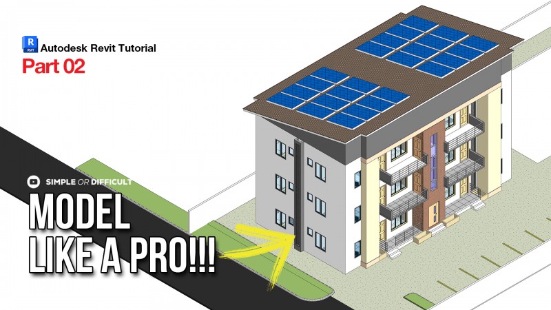 Autodesk Revit Full Course - Modeling a Block of Flat (Part 02)