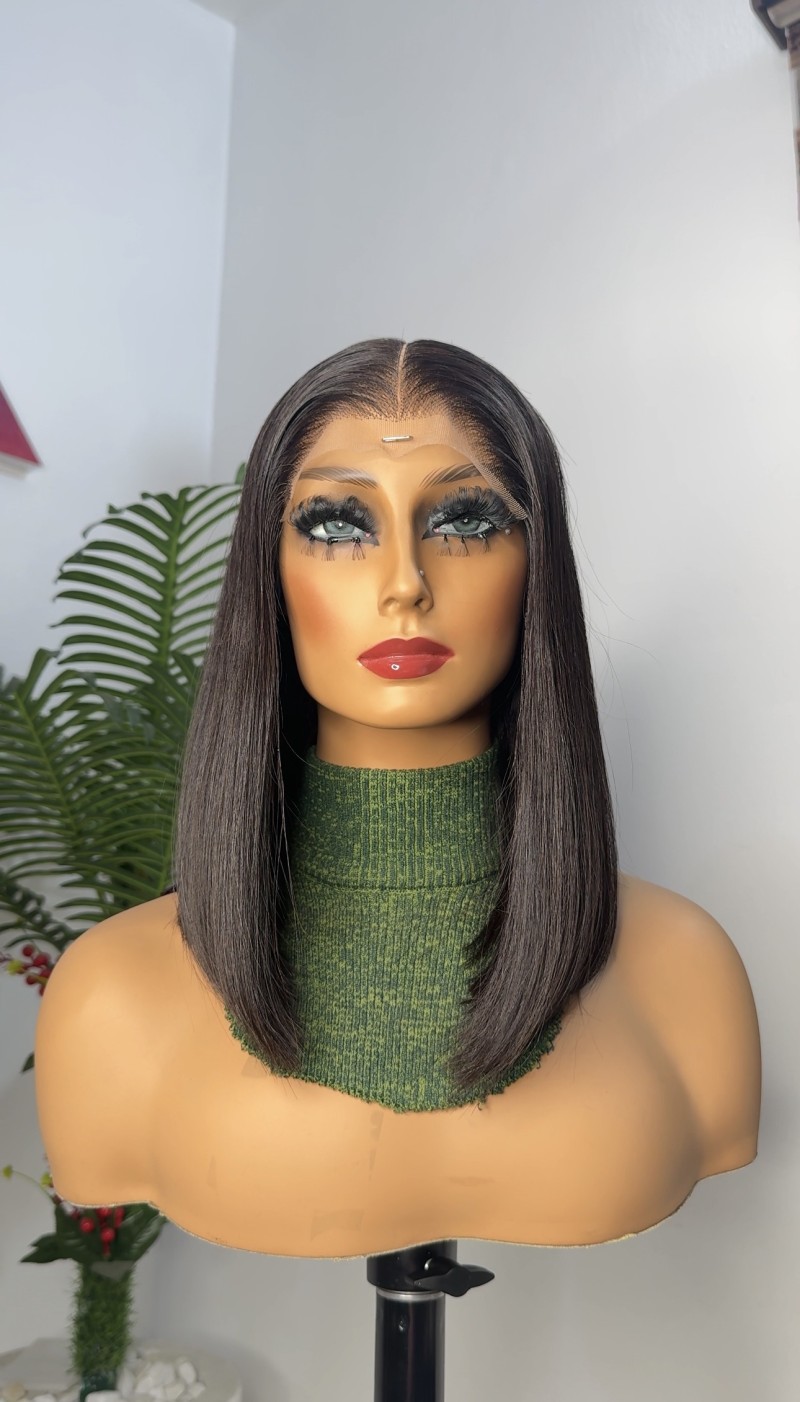 14” Bone straight Wig