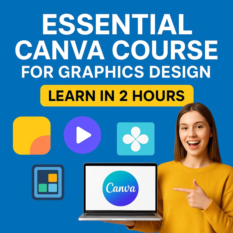 Buy Essential Canva Course for Graphics Design Learn in 2 Hour by Skill ...
