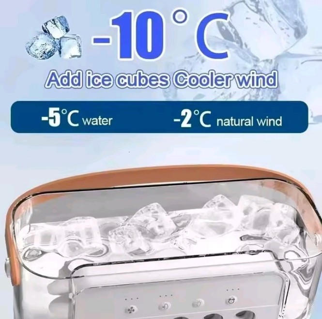 Multifunctional 5-Hole Humidity Fan – Fan | AC | Humidifier in One!