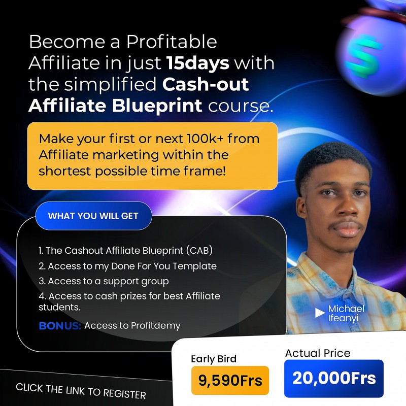 Cashout Affiliate Blueprint