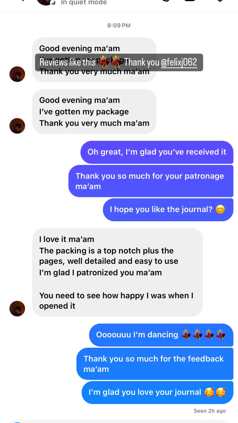 Customer review 1