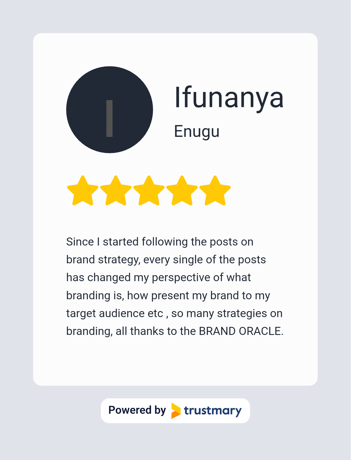 Customer review 1