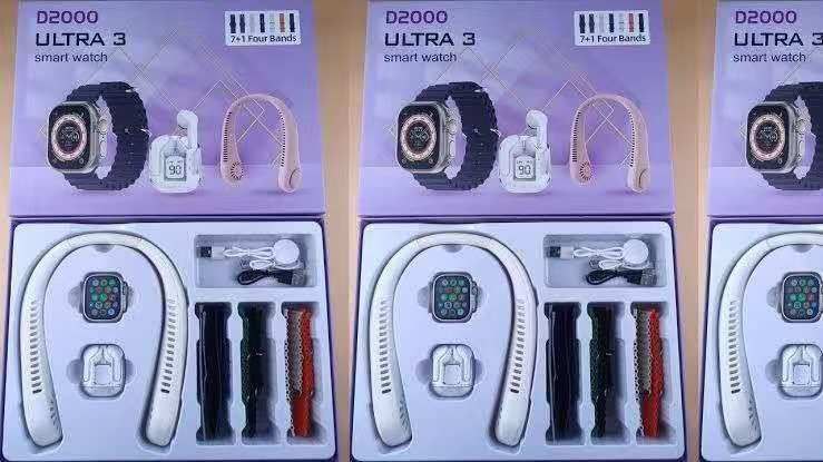 D2000 Ultra 3 Smart Watch set