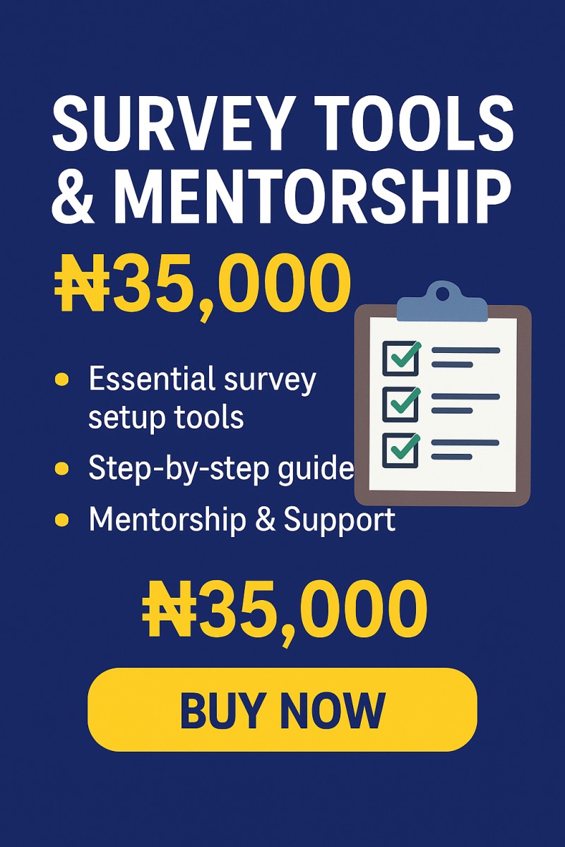 SURVEY TOOLS & MENTORSH