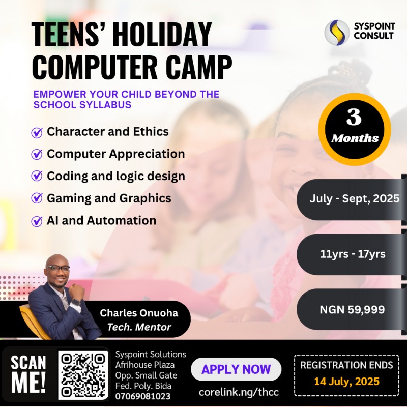 Teens Holiday Computer Camp