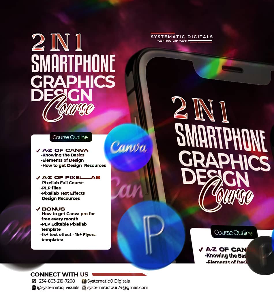 2in1 Smartphone graphics design course