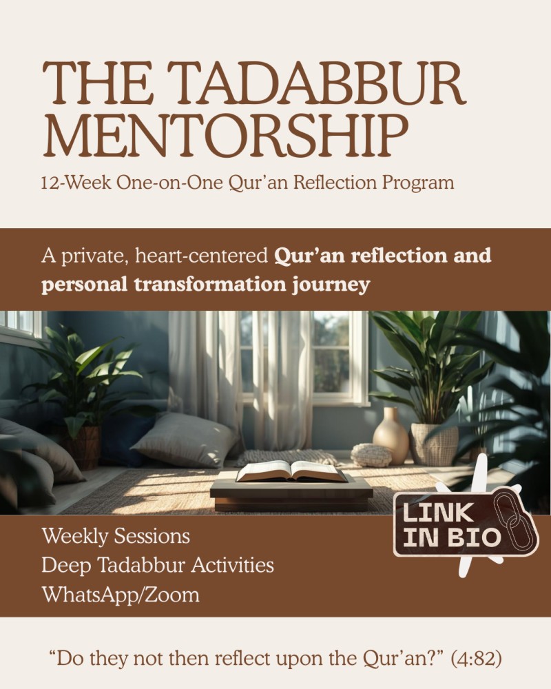 One-on-One Tadabbur (Reflection) : 3 months