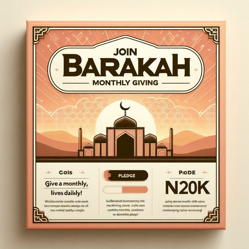The Barakah Monthly Giving- 20K