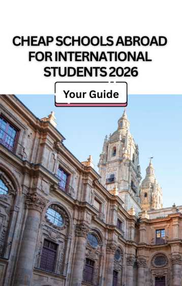 Cheap Schools Abroad for International Students 2026