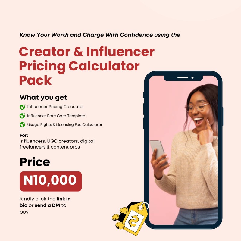 Creator & Influencer Pricing Calculator Pack