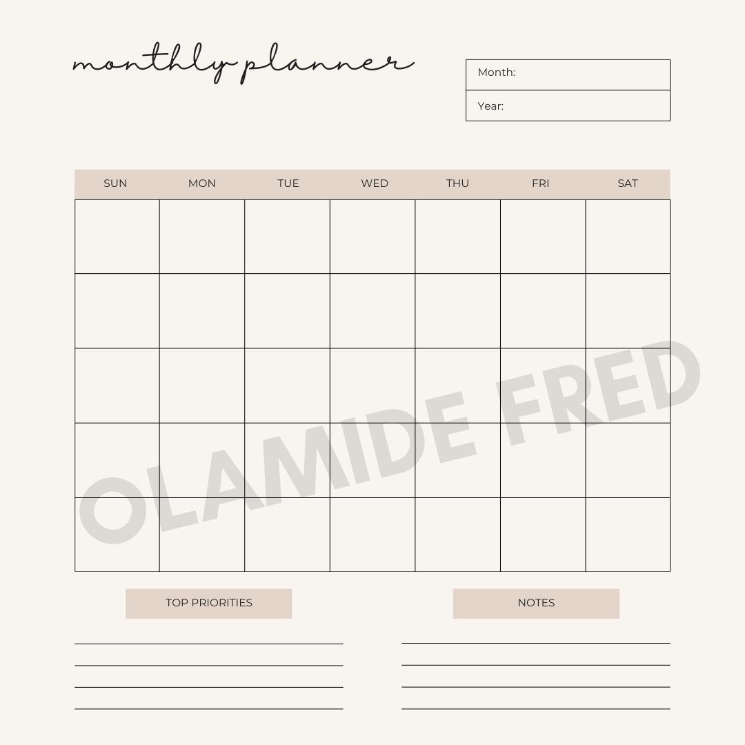 The Working Creator's Digital Planner