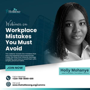 Webinar on Workplace Mistakes You Must Avoid (For New Professionals)