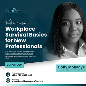 Webinar on Workplace Survival Basics for New Professionals