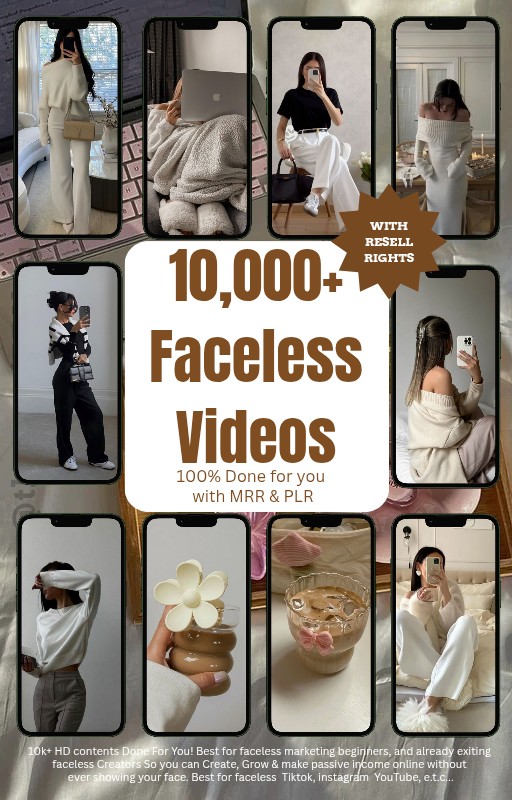 10,000+ Faceless Videos with MRR & PLR