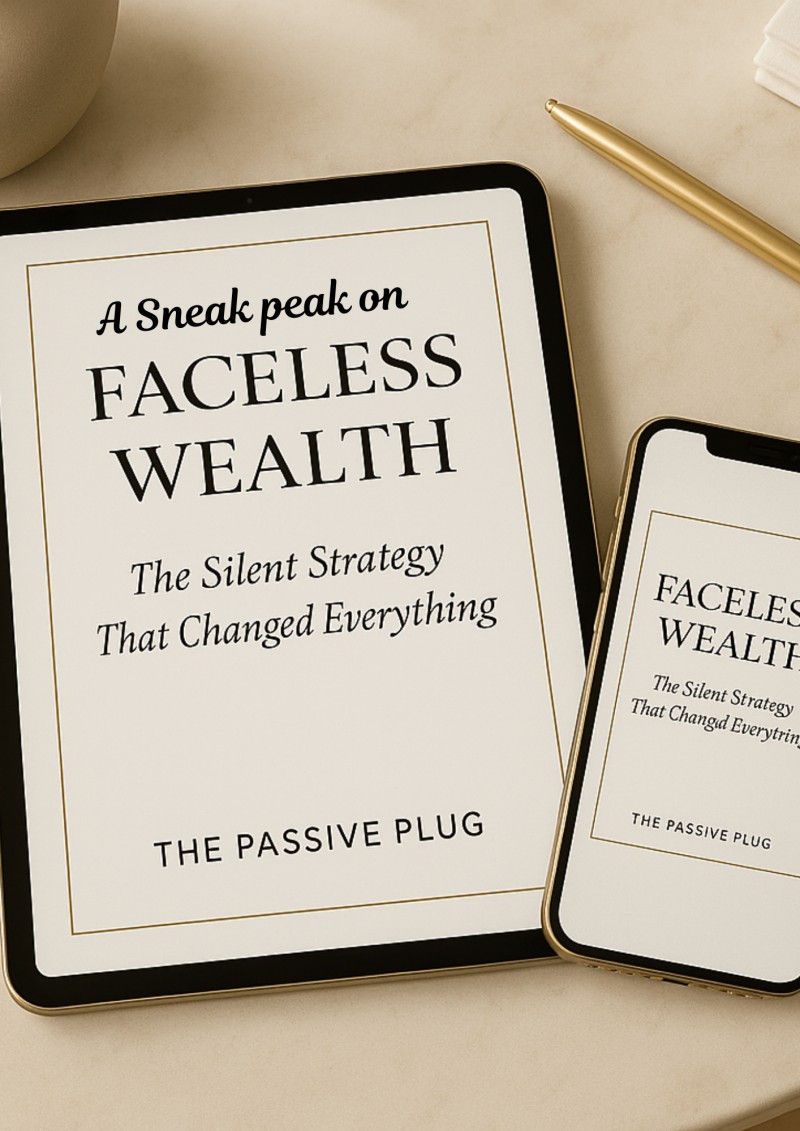 A Sneak Peak on The passive plug faceless wealth starter kit