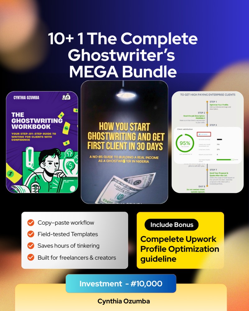 THE COMPLETE GHOSTWRITING MEGA BUNDLE - 10 + Visibility + Income Challenge