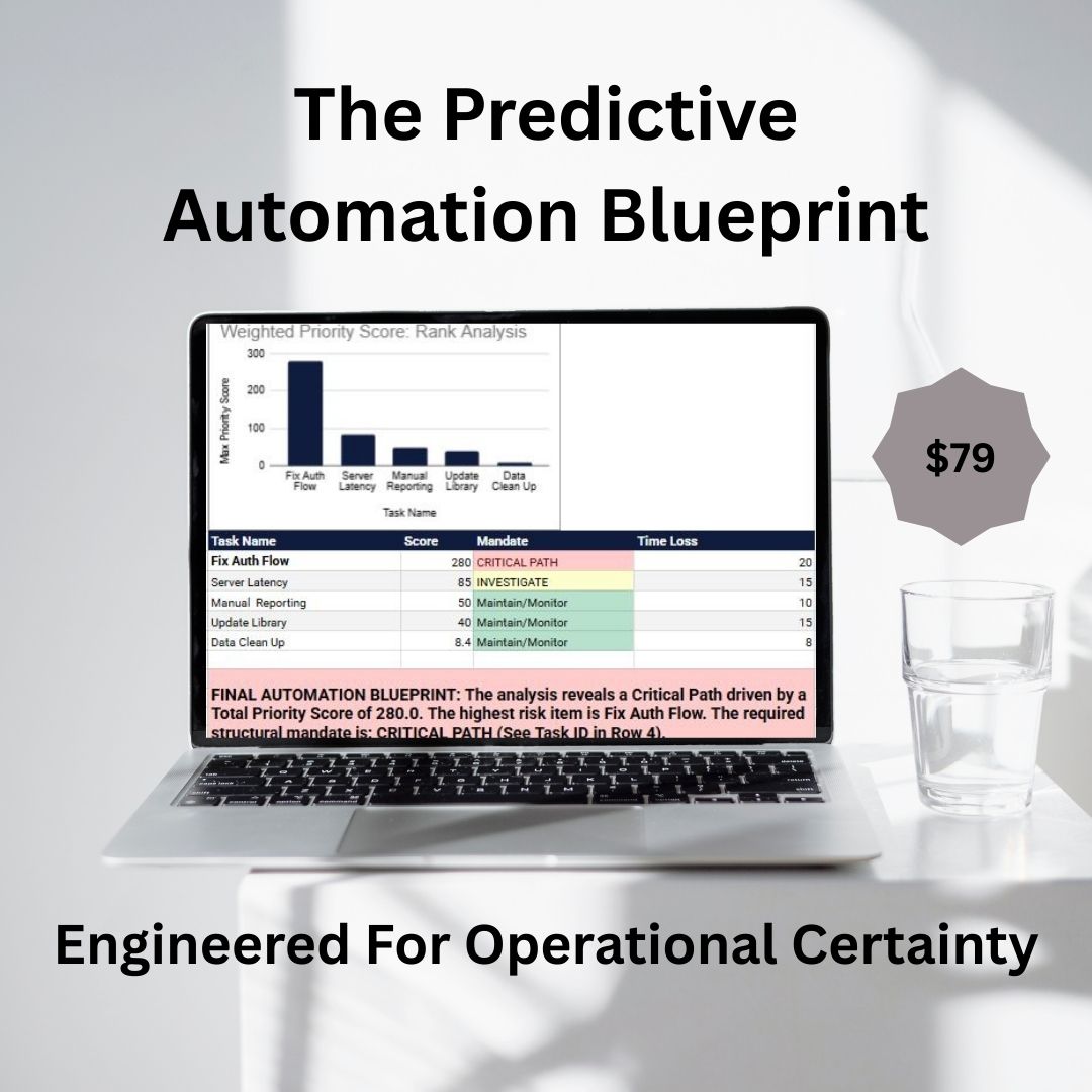 Predictive Automation Toolkit: Critical Path Scorecard (The Consultant's Process Framework))