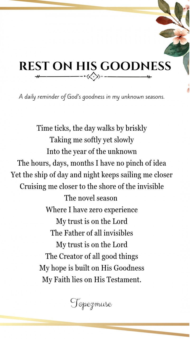 Rest on his goodness (printable art)