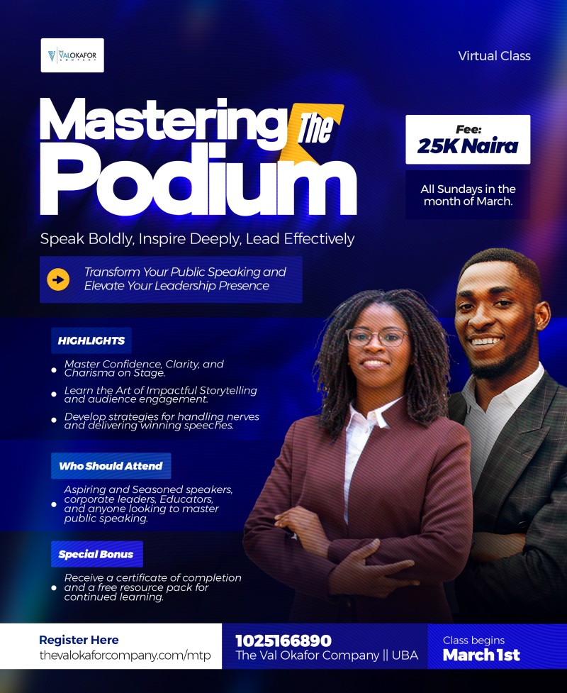 MASTERING THE PODIUM - GROUP COACHING PROGRAM