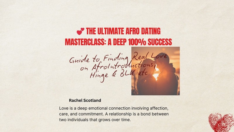 💕 Afro Dating 100% Success Guide: The Deep, Step-by-Step Blueprint to Finding Real Love on AfroIntroductions, Hinge, BLK & More