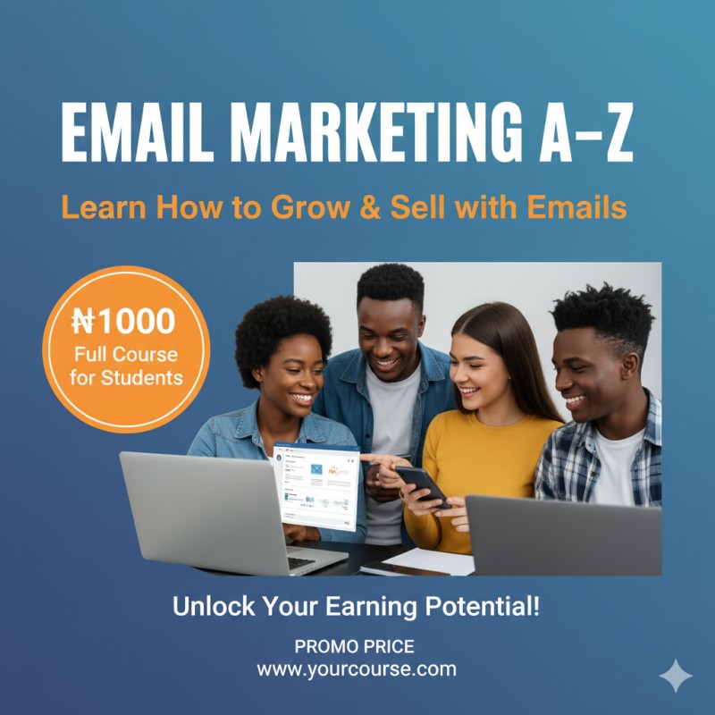 Email Marketing A–Z – Learn How to Grow & Sell with Emails ( Full Course for Students)