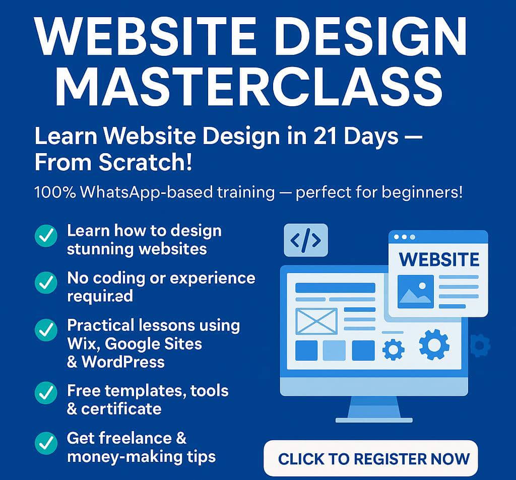 Become a Pro Web Designer in Weeks – Enroll in Our Master Class Today!