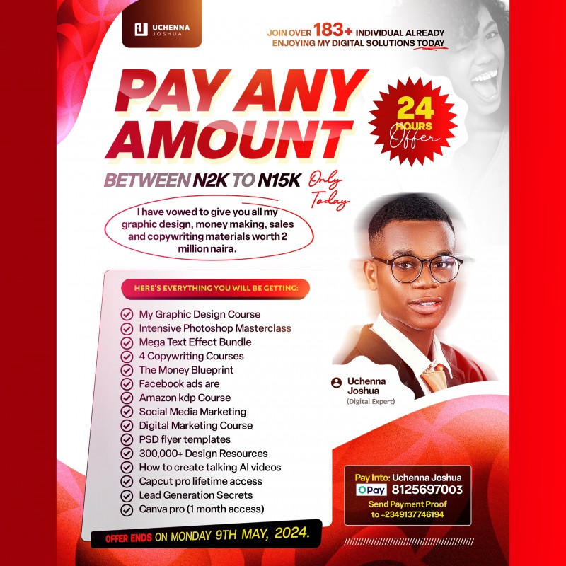 PAY ANY AMOUNT OFFER